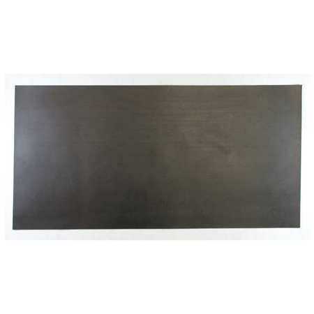 E. JAMES 1/32' Comm. Grade Buna-N Rubber Sheet, 12'x24', Black, 60A, 4060-1/32B