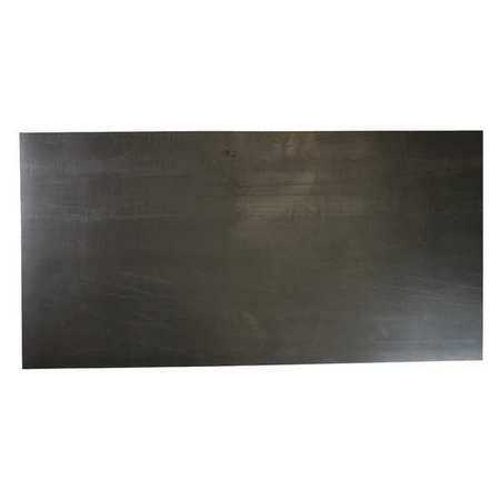 E. JAMES 3/32' Comm. Grade Neoprene Rubber Sheet, 12'x36', Black, 60A, 6060-3/32C