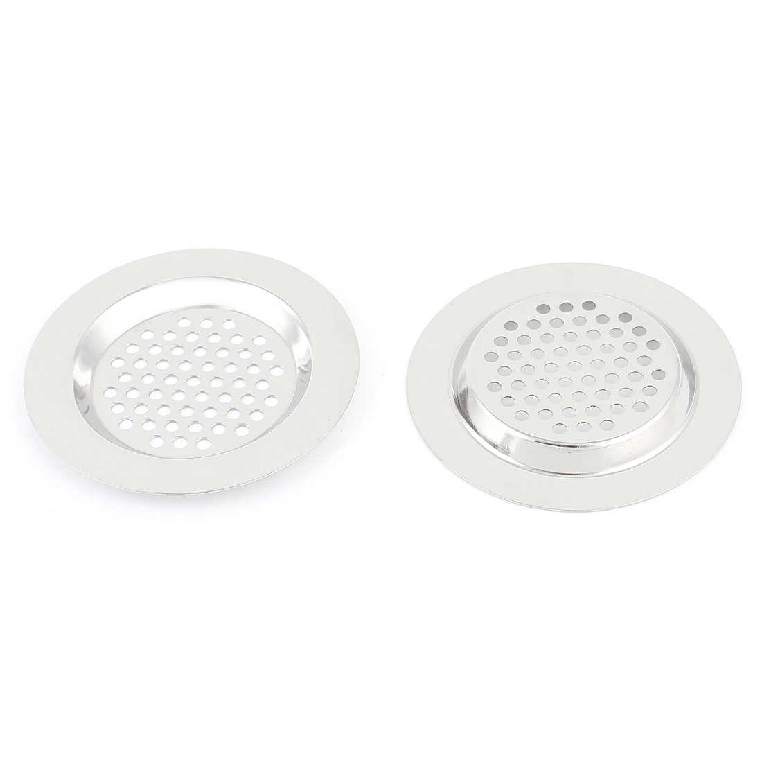 3' Dia Stainless Steel Sink Strainer Waste Drain Stopper Filter 2 Pcs