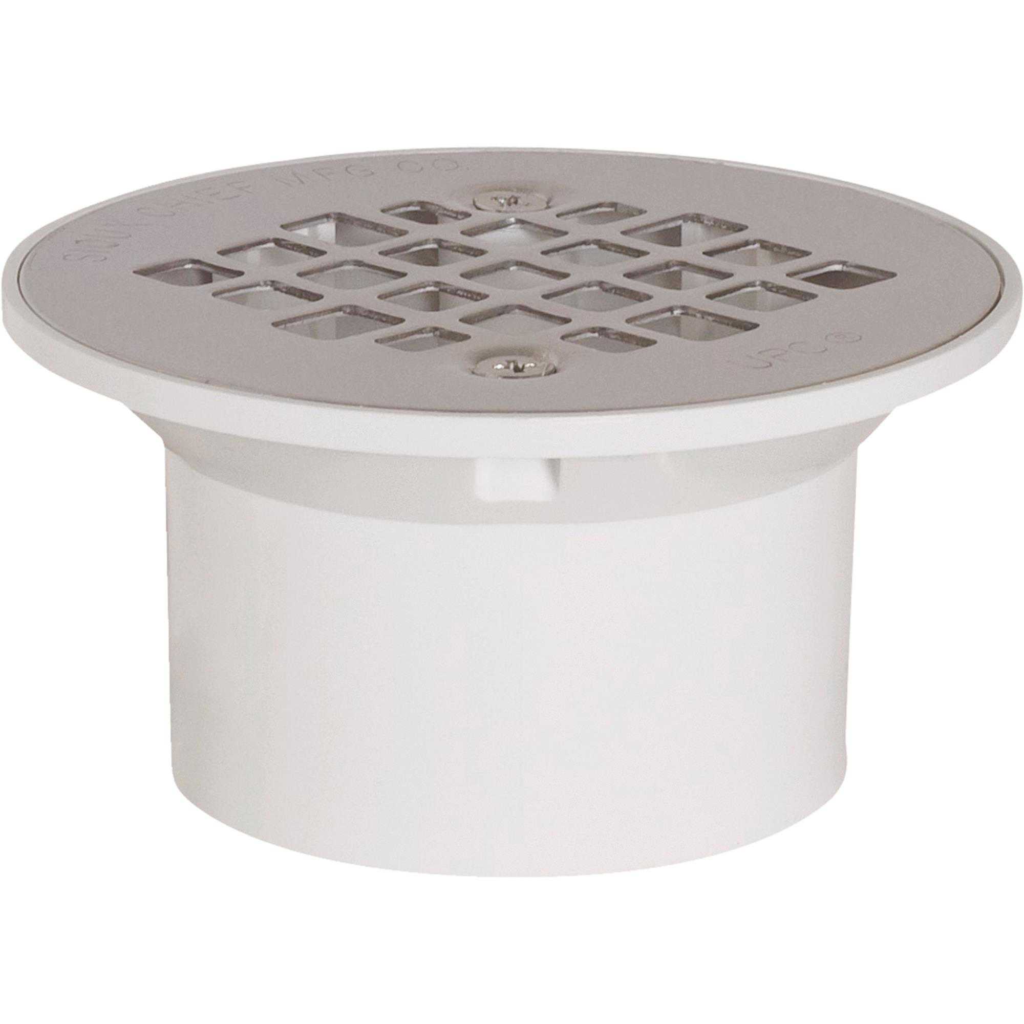 PVC Floor Drain With Stainless Steel Strainer
