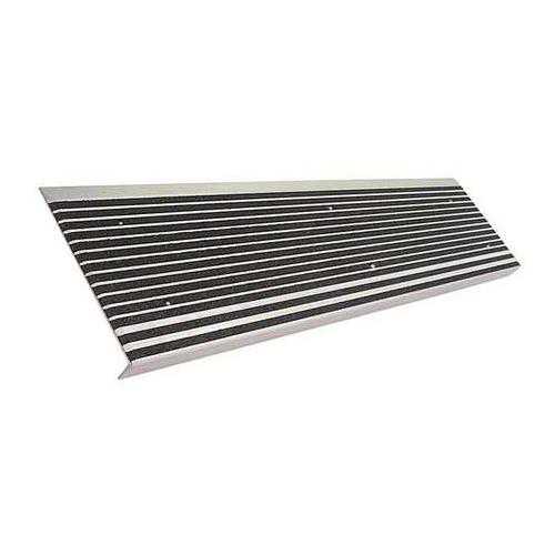 WOOSTER PRODUCTS 511BLA5 Stair Tread, Black, Extruded Alum, 5 ft. W