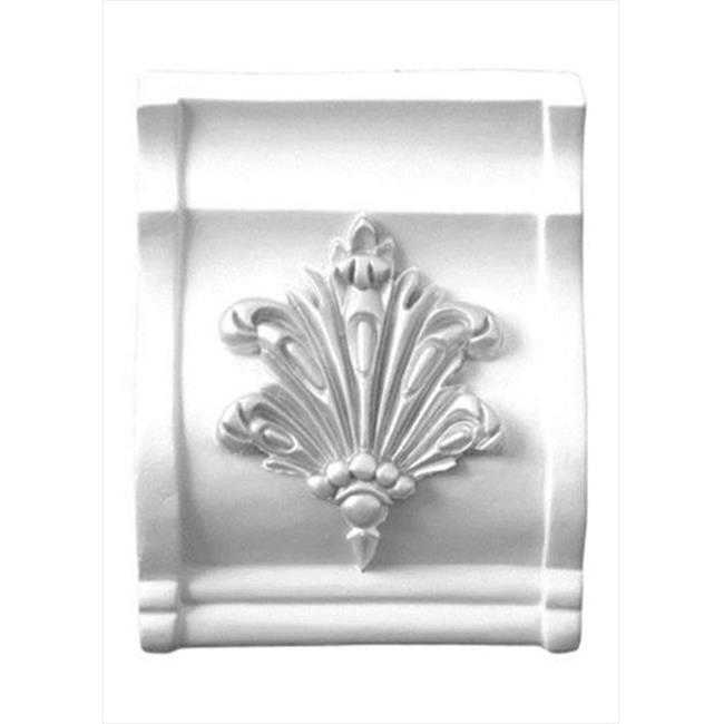 American Pro Decor 5APD10118 4.75 x 4.75 in. Center Block For Floral Crown Moulding