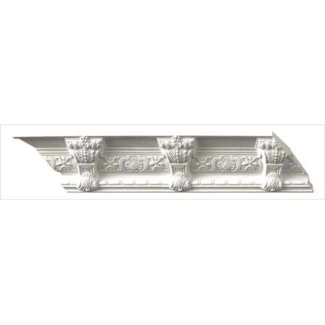 American Pro Decor 5APD10101 94.5 x 5.25 in. Decorative Small Barrels And Corbel Crown Moulding