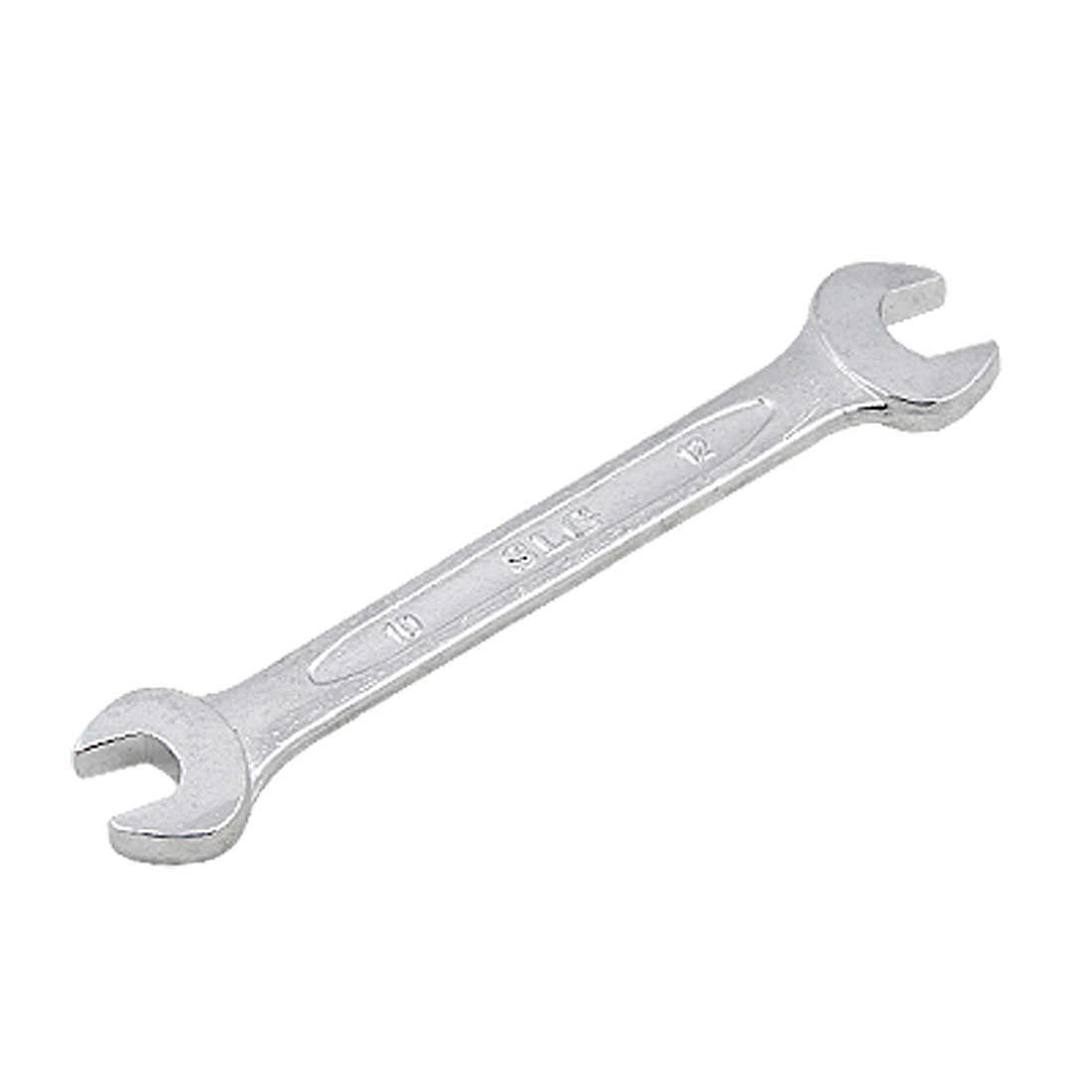 Unique Bargains Silver Tone Two Ends Bolts 10mm 12mm Open-ended Wrench Zfpsl