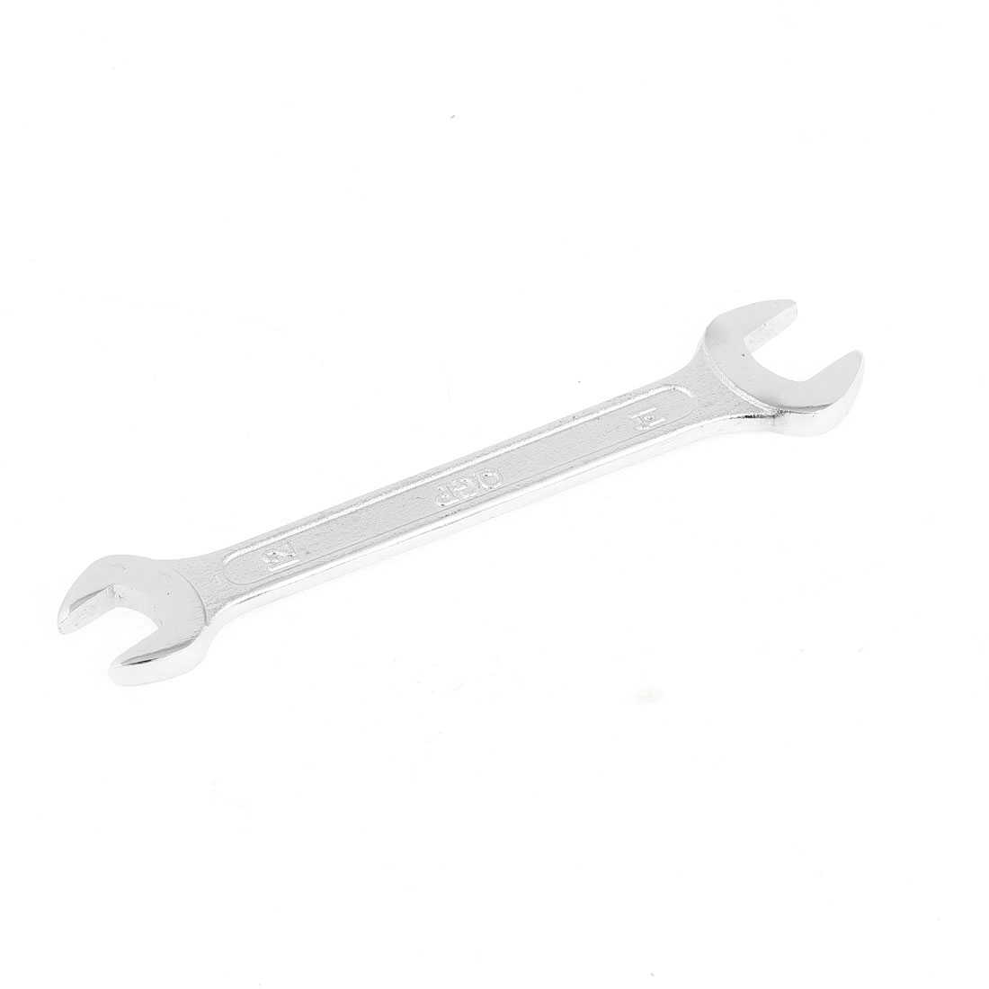 Unique Bargains U Groove Double Open-ended Manual Wrench Kit Tool 12mm to 14mm