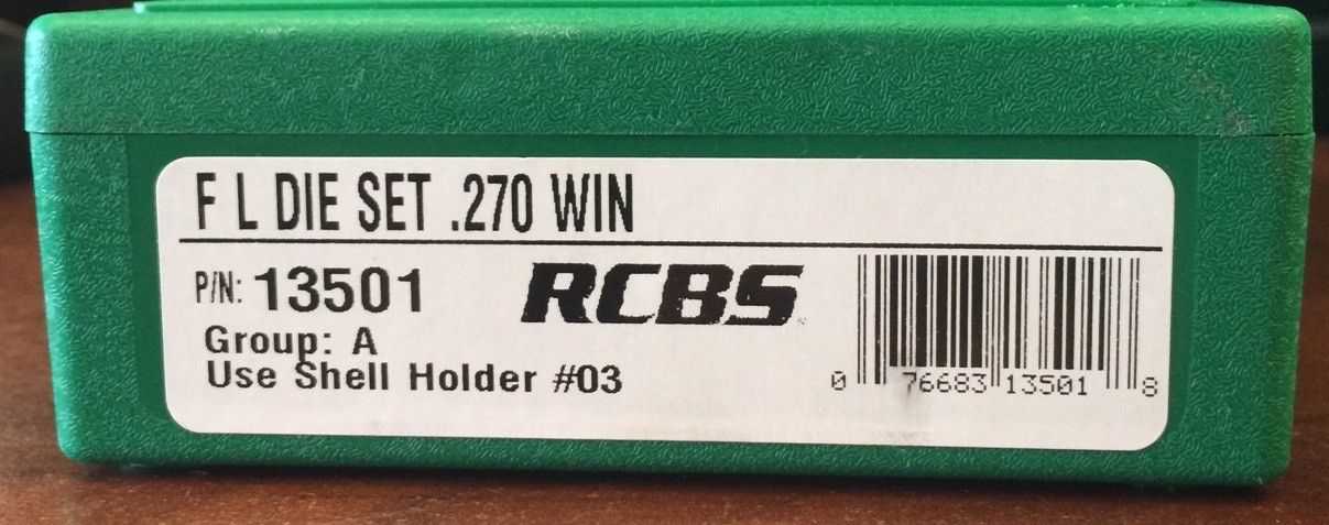 RCBS .270 Weatherby Magnum 13501 2 Die Set Full Length