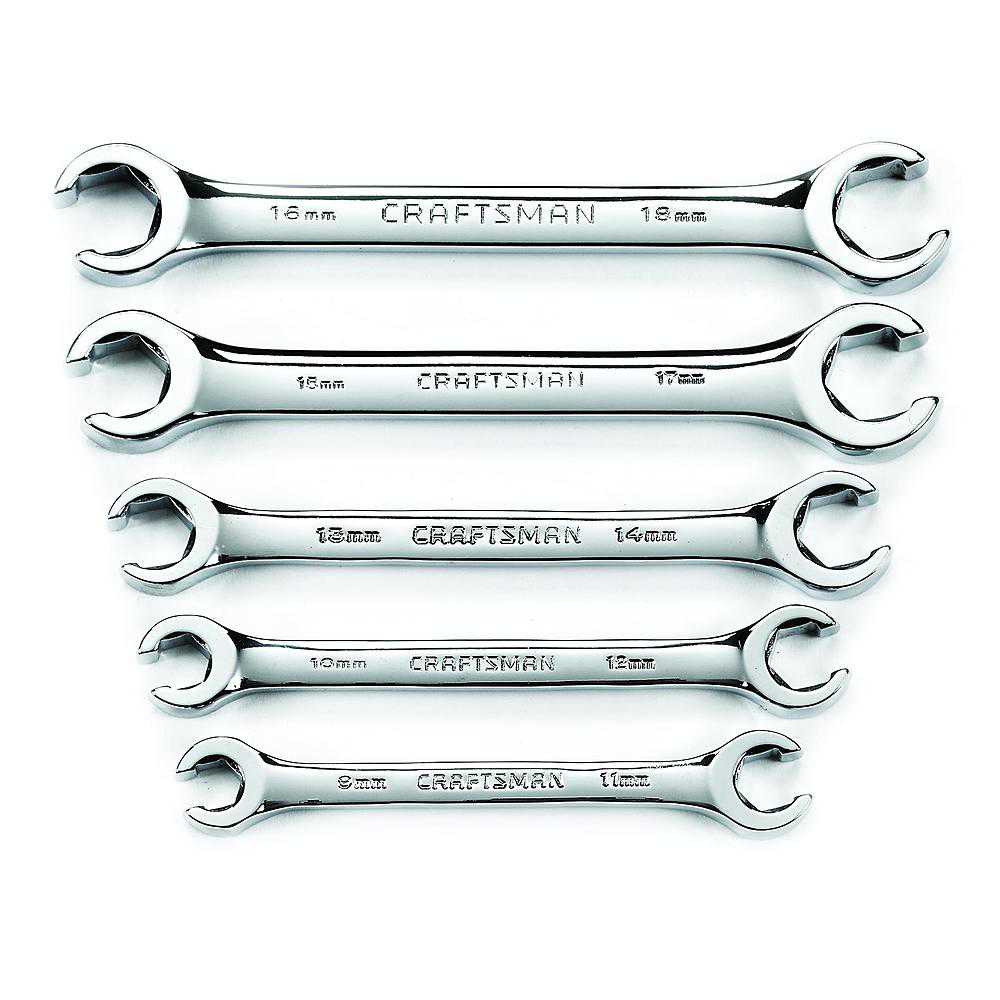 Craftsman Flare Nut Wrench Set Metric 5 pc. Hand Tool 42013