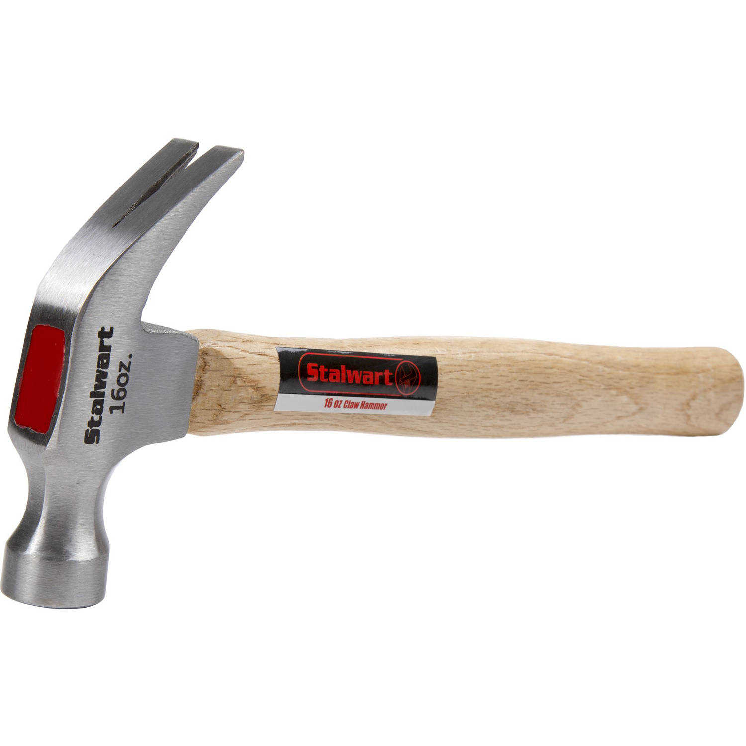 Stalwart 16 oz Natural Hardwood Claw Hammer, 13'