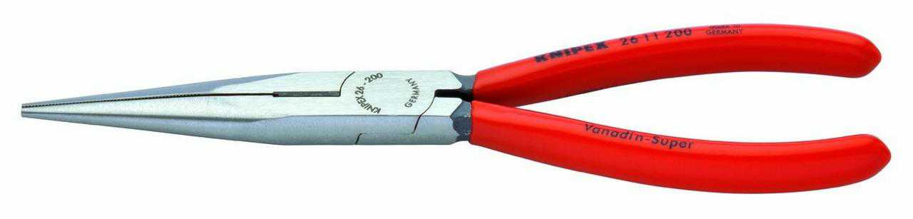 KNIPEX Tools 26 11 200, 8-Inch Long Needle Nose Pliers with Cutter