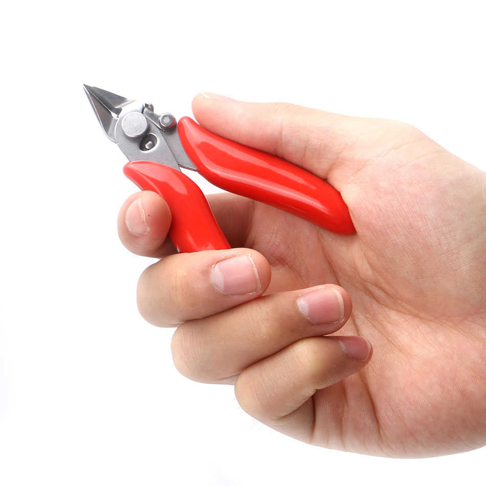3.5'' Mini Diagonal Cutting Pliers Wire Cable Side Flush Cutter Plier with Lock Hand Tools