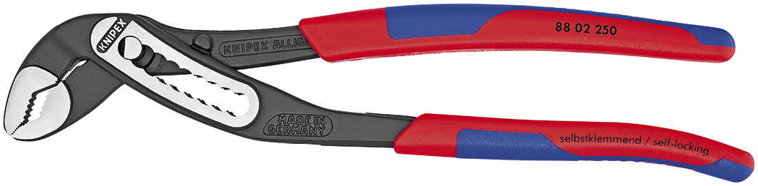 KNIPEX Tools 88 02 250, 10-Inch Alligator Pliers with Comfort Grip Handles
