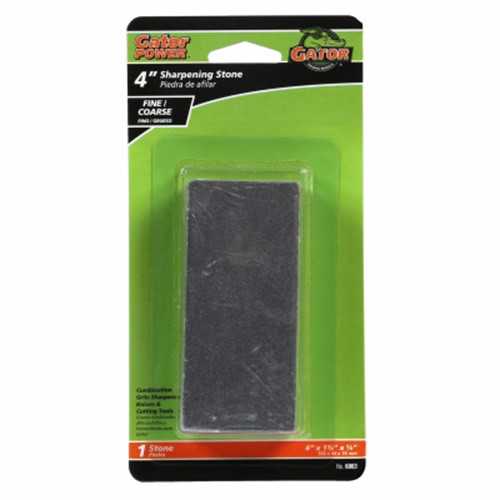 Gator 6063 Combo Sharpening Stone, 4 in L X 1-3/4 in W X 5/8 in T, 60/80 Grit