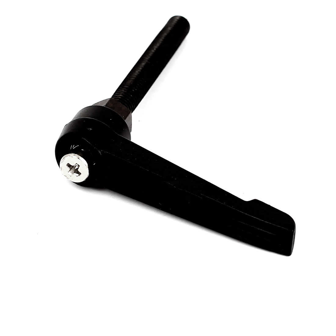 M8 x 60mm Male Thread Lathe Machine Metal Adjustable Handle Lever Grip Black