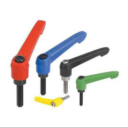 KIPP 06610-3A42X15 Adjustable Handles,0.59,3/8-16,Orange