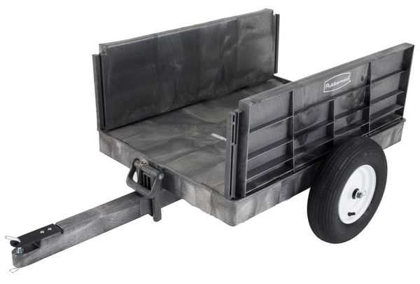 RUBBERMAID Dump Cart,8 cu. ft.,750 lb.,Pneumatic FG566261BLA