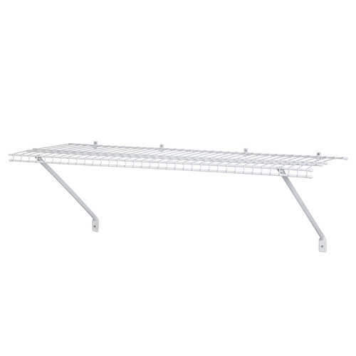ClosetMaid 4' Ventilated Wire Shelf, White 1041100