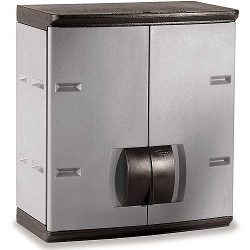 Rubbermaid 788800mICHR 24' Mica and Charcoal Wall Cabinet