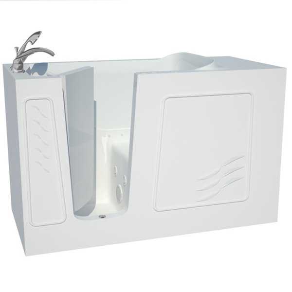 Explorer Series 30x60 Left Drain White Air and Whirlpool Jetted Walk-in Bathtub
