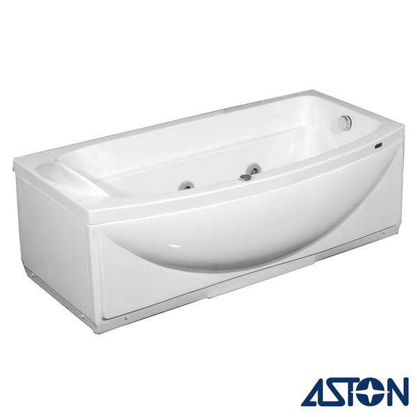 Aston 34-in x 68-in Jetted Whirlpool Tub in White
