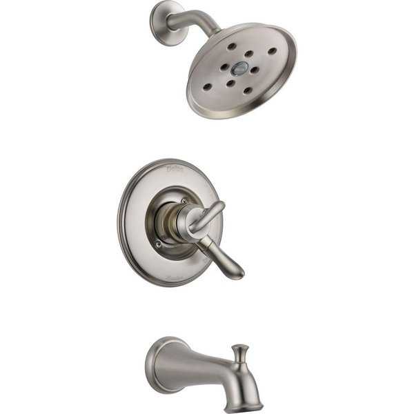 Delta Linden Monitor 17 Series H2Okinetic Tub & Shower Trim T17494-SS Stainless