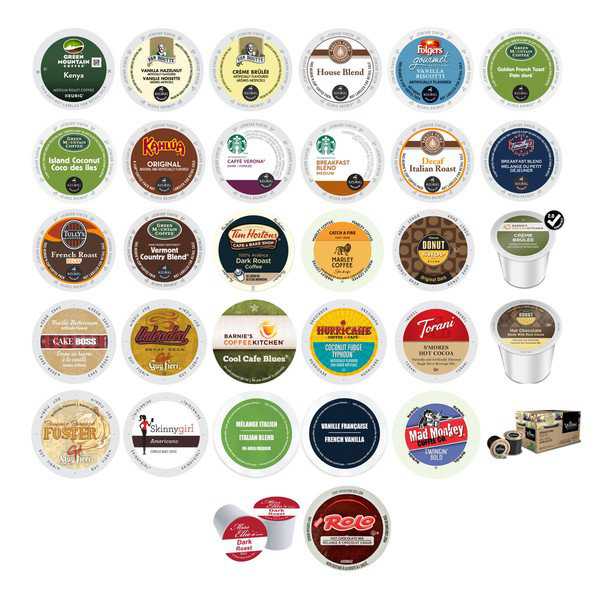 Chocolate Flavored, Variety Pack of Assorted Coffees and Beverages, K-Cup and RealCup Portion Pack for Keurig Brewers, 39 Count