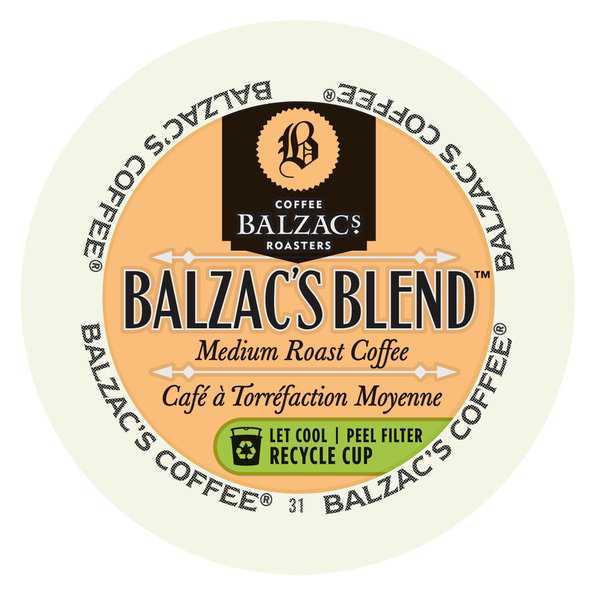Balzac's Coffee Roasters Balzac's Blend RealCup Coffee Portion Pack for Keurig Brewers