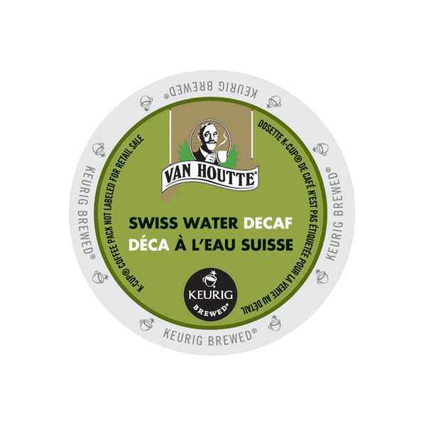 Van Houtte Swiss Water Decaf Coffee K-Cup Portion Pack for Keurig Brewers